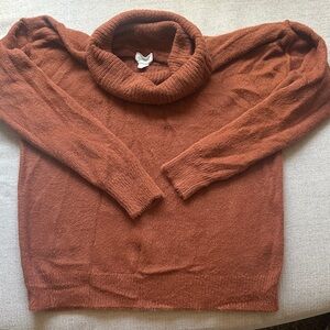 Caslon Warm Rust Knit Sweater
